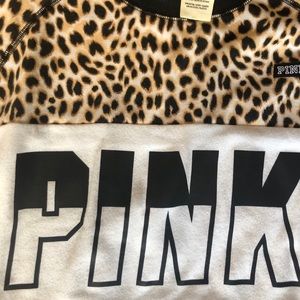 VS Pink leopard sweatshirt